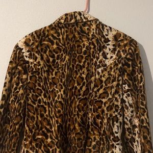 Leopard soft sweater Coat